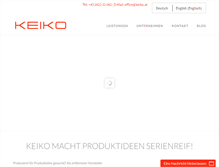 Tablet Screenshot of keiko.at